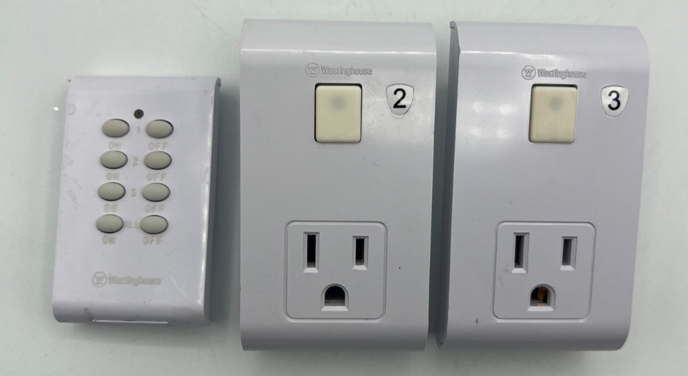Westinghouse Wireless Remote Outlet Switch Set TK301 TK206 2 Receivers